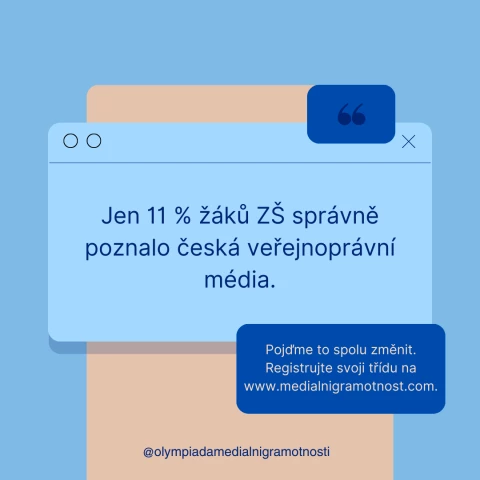 Registrujte své žáky do Olympiády mediální gramotnosti